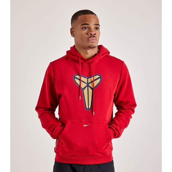 Nike Kobe Bryant Dri-FIT Pullover Red Basketball Hoodie Size Large HF0066-636